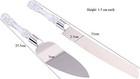 Cake Knife And Server Pizza Shovel Set  Made Of Stainless Steel  Silver