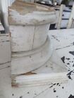 Old Chippy White Architectural 4 Tiers Flat Back Half Column Base Pedestal Riser