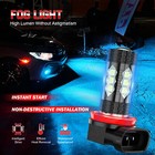 H11 H8 H9 Led Headlight Super Bright Bulbs Kit Blue 8000k 33000lm High low Beam