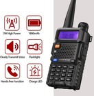 Long Range 5 Mile Walkie Talkie Two Way Radio Charge Headset Waterproof 2 Pack