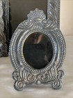4 Antique Sterling Silver  1  925  3  950 Floral Tintype Photo Picture Frame Lot