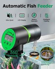 Automatic Fish Feeder For Aquarium  Auto Food Dispenser With Timer Green 