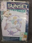 Bundle Vintage Sunset Stamped Cross Stitch Kits Mother Goose  Quilt And Bibs