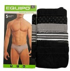 Men s Equipo 5-pack  Low Rise Briefs Assorted  black  Grey  No Fly