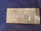 Vintage Printing Letterpress Block Man Peeps Through Keyhole At Business Meeting