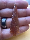 Beautiful Arrowhead Amber Flint 2 1 2 Inches Arrowheads