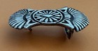 Vintage Native American Unbranded Sterling Silver Handmade Mid Size Belt Buckle