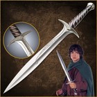 Sword Of Bilbo Replica Handmade Fantasy Stainless Steel Sword With Scabbard