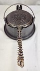 Antique Griswold Cast Iron No  7 Waffle Iron W  High Base 308  309  311