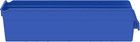 30094 Plastic Storage Bin 24x6x6in Blue 10-pack
