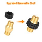 2x M22-14mm Quick Connect Hose Adapter 5000psi Pressure Washer Connector Fitting