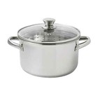 Mainstays Stainless Steel 4-quart Steamer Pot With Glass Lid  Induction Compatib