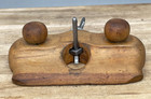 Vintage Wooden Router Plane 3 16  Iron Woodworking Carpenters Old Tool