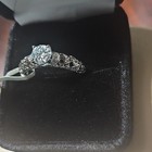 Gia Certified Round Moissanite Prong Engagement Ring Size 9