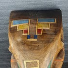 Old Large Mayan Jaguar Mask Chichen Itza Hand Carved   Painted Mexico Folk Art 