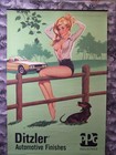 Ditzler Automotive Finishes 1975 Pinup Calendar  22x45  Bill Randall  Full Pad
