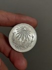 1943 Mexico 1 Peso Silver Coin Cap And Rays 72  Fine