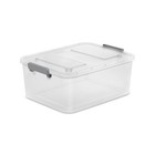 Modular Latch Storage Box Clear Container Organizing Closets Office Crafts New