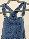 Gap Denim Girls Size Xl 12 Blue Distressed Denim Overalls Ripped Jeans