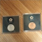 Medal World Exposition Commemorative Expo 70 Silver Bronze 2 Piece Set
