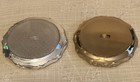2 Vintage Stratton Compacts Gold And Silver Tones Floral Flower Designs  Nice