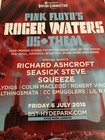 Roger Waters Pink Floyd Poster Hyde Park 2018 Official Merch Rare