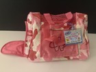 Ganz Webkinz Pink Camo  Carrier Bag And Blue pink Plush Pet Carrier  New W  Code