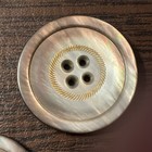 Beautiful Mother Of Pearl Mop Carved 4-hole Buttons  3  1 5    Large 