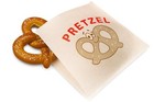 Pretzel Bags Grease-resistant Paper Double Opening 6 75x7 Smiling Print 200