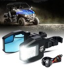 Xprite Utv Rear View Side Mirrors W spot Light 1 75 -2  Roll Bar For Polaris Rzr