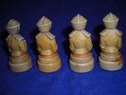        Vintage Replacement Anri King Richard One White Chess Pawn Hand Carved Wood