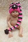 New Wholesale Lot 10 Knit Cotton Newborn Baby Child Long Tail Hat Photo Prop Hat