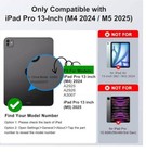 Keyboard Case For Ipad Pro 13-inch  m4 2024   M5 2025   Magic-style Magnetic Key