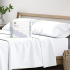  100  Organic Cotton Percale Sheets Size - 4 Piece Set  Soft   Full White