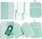 Potholders   Oven Mitts Heat Resistant  8-piece Mini Oven Mitt With Silicone    