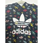 Adidas Hoodie Youth Large Faded Black Rainbow Logo Skater Grunge Basketball