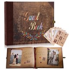 124 Pages Wedding Guest Book Memory Book Gift With Gold Engraving Hardcover