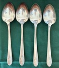 Antique Wm Rogers Radiance Silver Plate Flatware 4 Tablespoons Serving Usa Made