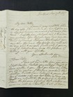 1818 Antique Stampless Cover Letter Hartford Ct Bishop Jon Mayhew Wainwright