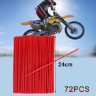72pcs        Motorcycle Dirt Bike Spoke Skins Covers Wraps Wheel Rim Guard Protector
