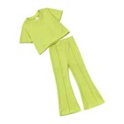 Kids Baby Toddler Sweatshirt Shirt Bell-bottom Pants Sets Flared Pants Clothes