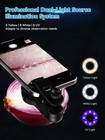 Phone Microscope  40x 80x 120x 3-in-1 With Led Uv Light Cpl Lens For Smartphone