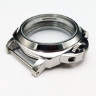 For Eta 6497 6498 Seagull St36 Movement 44mm Stainless Steel Watch Case Silver
