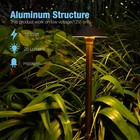Goodsmann 8 Pack Landscape Lighting Low Voltage Path Lights 10w Halogen 25 Lumen