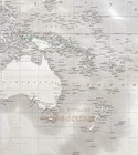 1845 W   Ak Johnston Large Antique Map Of Australia  America New Zealand  40959 