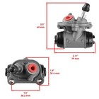 Front Left Right Wheel Brake Cylinder W shoes For Honda Recon 250 Trx250 1997-01