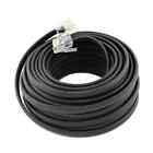 50  Feet Modular Phone telephone Wire Line Cord cable Rj11 6p4c  50ft  Black
