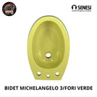 Michelangelo Green 3 hole Bidet - Smichelangelobid3foriver  sienese Ceramics 