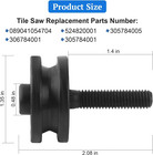 305784005 305784001 Tile Saw Roller Assembly For Ridgid 7  Tile Saw R4030  R4030