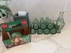 Vintage Coca Cola Christmas Santa Replica  6 5 Oz 1950 s Bottles  8 Bottles